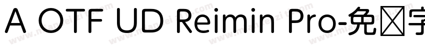 A OTF UD Reimin Pro字体转换